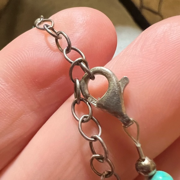 Handmade beaded necklace - 925 clasp - Picture 4 of 4